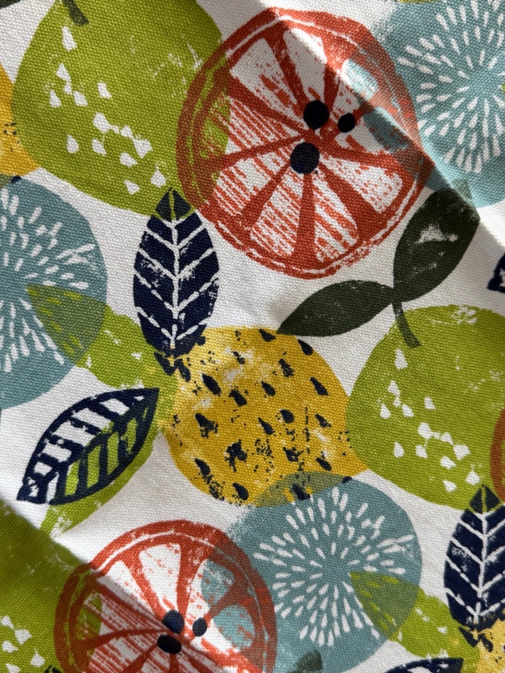 NWOT, CRATE AND BARREL, KITCHEN TOWEL IN CUTE FRUIT PRINT